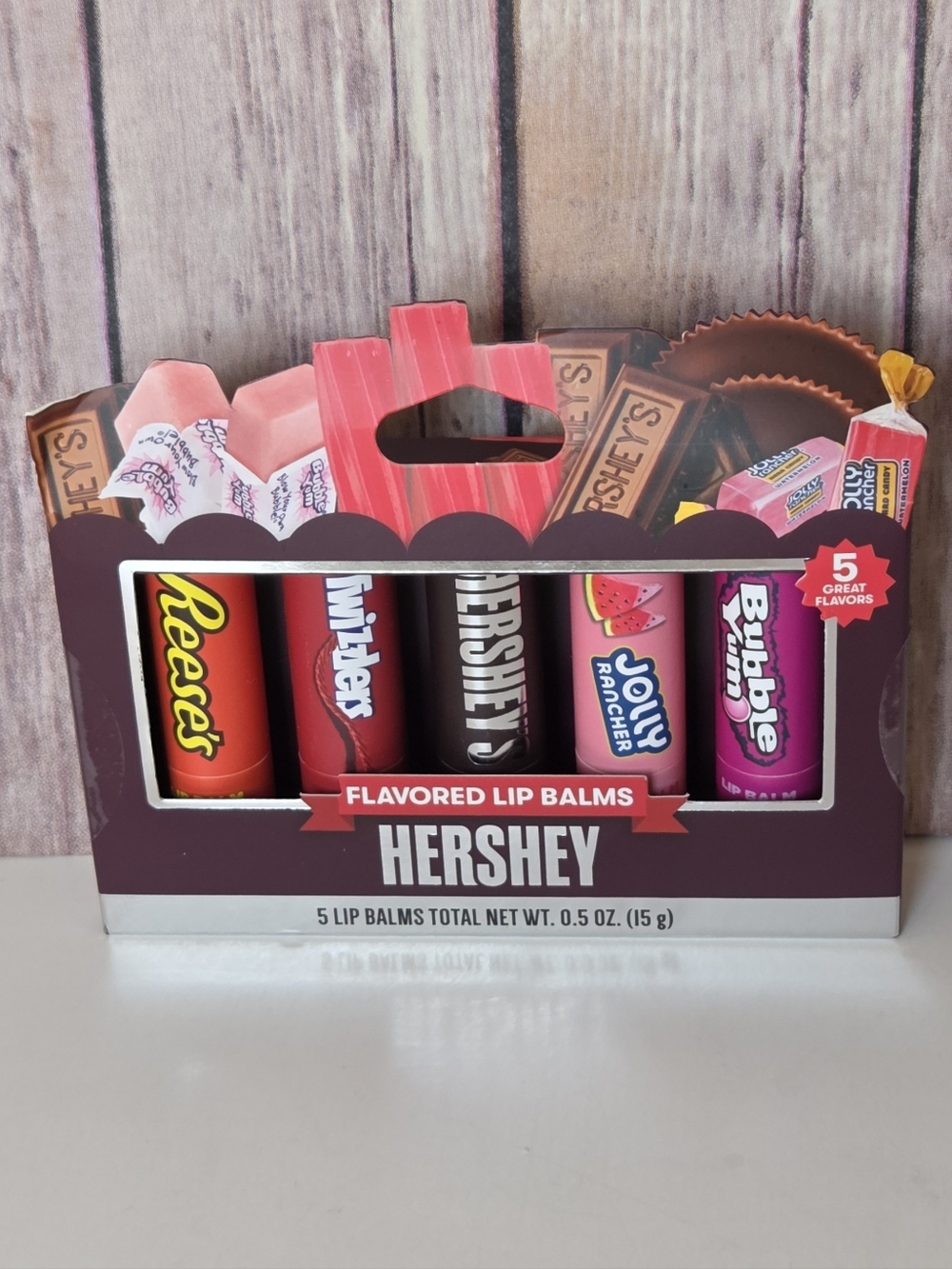 HERSHEY Flavored Lip Balm Set NIB